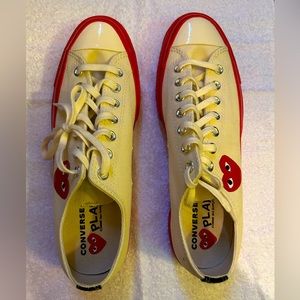 Comes de Garçons converse “play” shoe. Men’s size 10